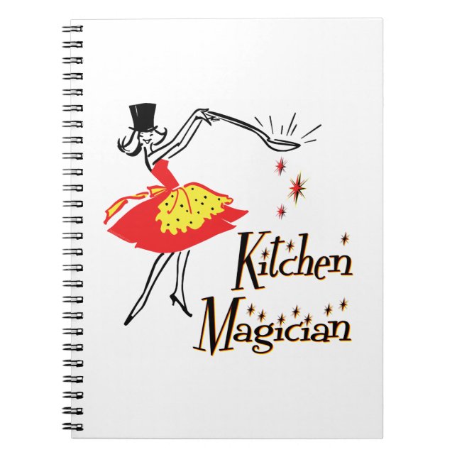 Carnet Cuisine Magicien Retro Cuisine Art (Devant)