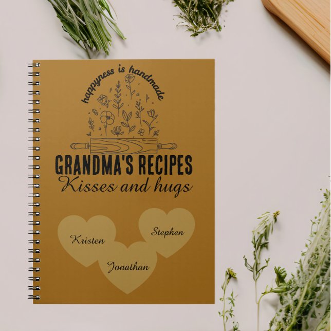 Carnet Cuisine personnalisée de grand-mère  nom de l'enfa (Créateur téléchargé)