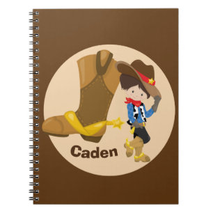 Carnet Cuisine Personnalisée Enfants Cowboy