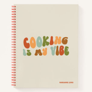 Carnet Cuisine super Est Mon Vibe, Cuisinier, Chef, Foodi