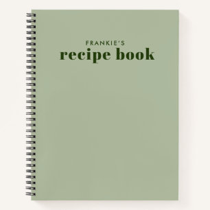 Carnet Cuisine verte de taille minimale moderne Recette