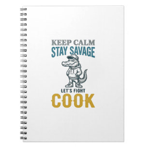 Carnet Cuisinier Sauvage Alligator Gravure Vintage Graphi