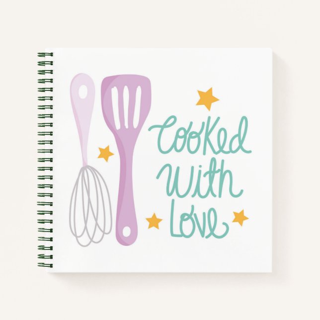 Carnet Cuit avec les ordinateurs portables Love Recipe (Devant)