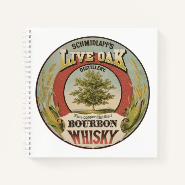 Carnet Cuivre fin Distillé Bourbon Whisky. (Devant)