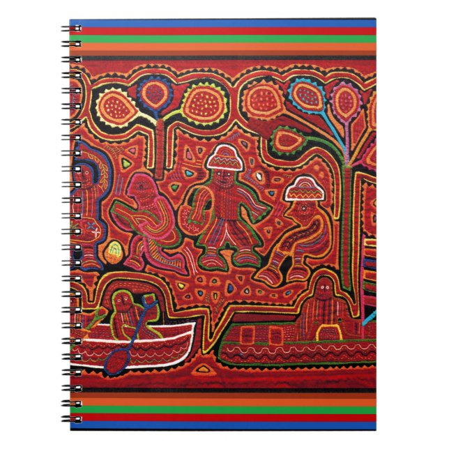 Carnet Cuna Indian Men in Cayucos (Devant)