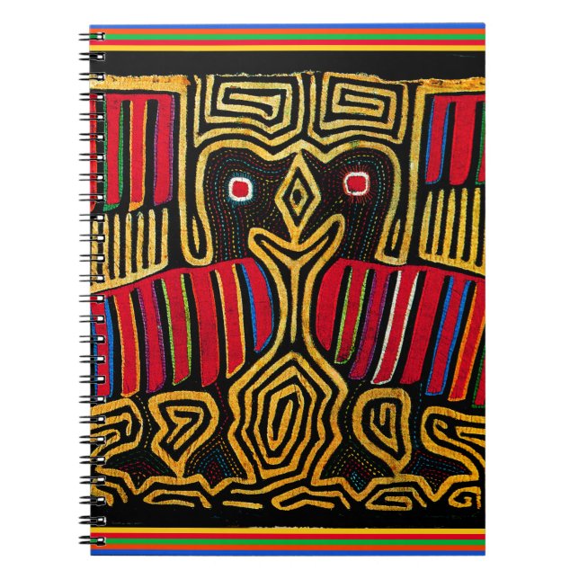 Carnet Cuna Indian Mola Duck Design (Devant)