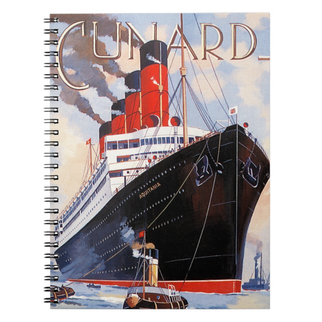 CARNET CUNARD OCEAN LINER AQUITANIA (Devant)