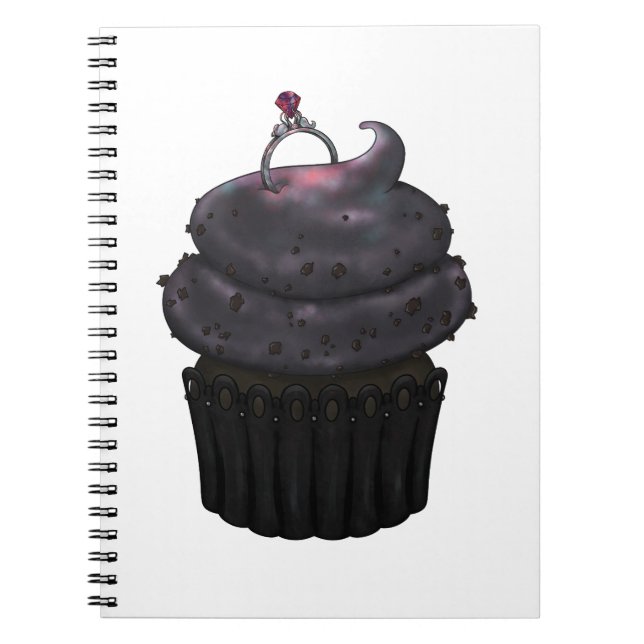 Carnet Cupcake Fiançailles doux (Devant)