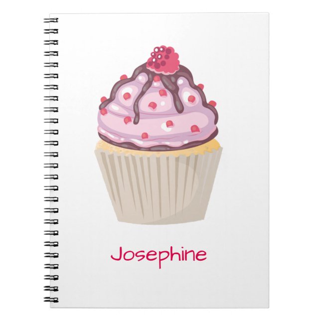 Carnet Cupcakes au Berry Rose (Devant)