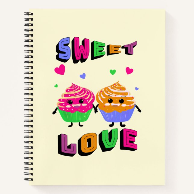 Carnet cupcakes mignons (Devant)