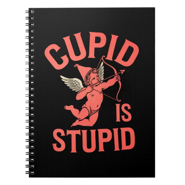 Carnet Cupid est stupide drôle de la Saint-Valentin (Devant)