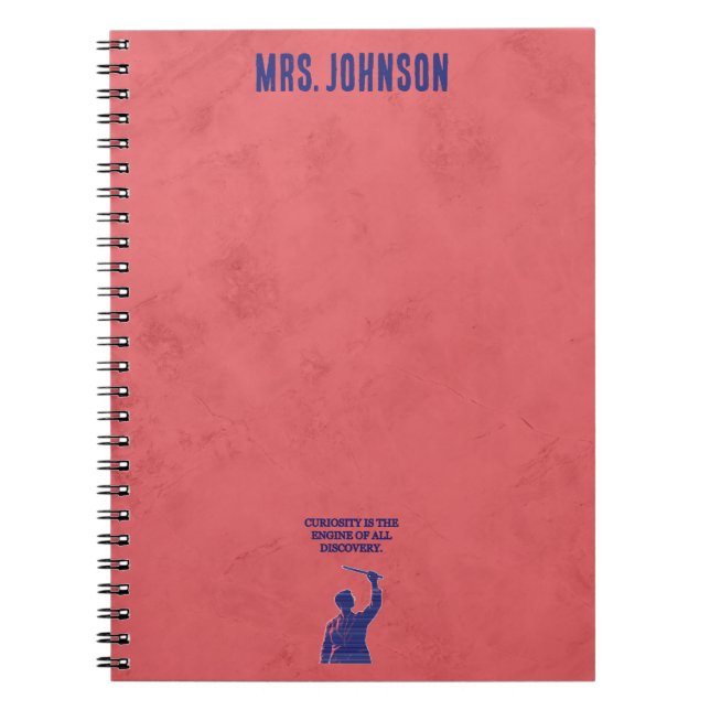 Carnet Curiosity Engine of All Discovery Science Quote (Devant)