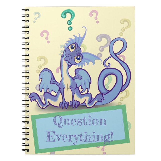Carnet Curious lil Dragon~ Question Tout! (Devant)