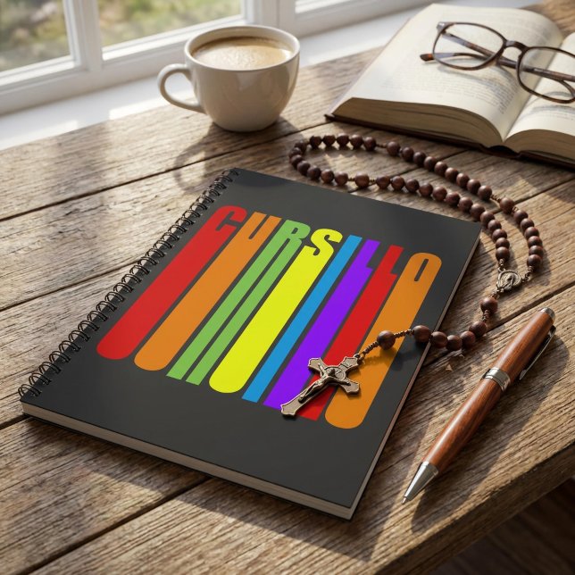 Carnet Cursillo Texte Allongé Coloré Foi Chrétienne (Créateur téléchargé)