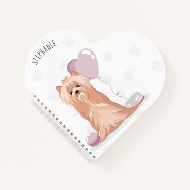 Carnet Curte Yorkshire Terrier Anniversaire (Devant)