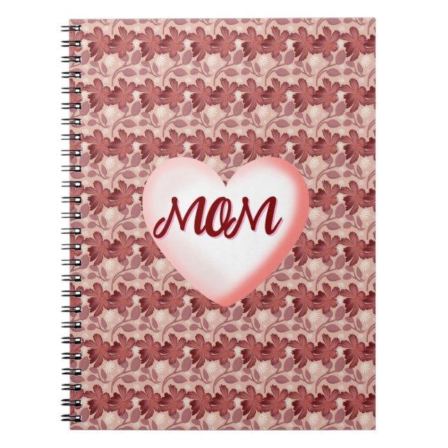 Carnet Custom and personalized floral gift for Mom (Devant)
