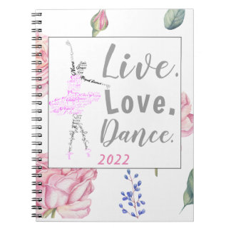 Carnet Custom Ballerina | Rose Watercolor Border Notebook