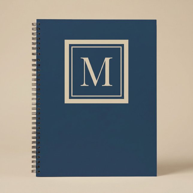 Carnet Custom Blue & Vanilla Framed Monogram (Créateur téléchargé)