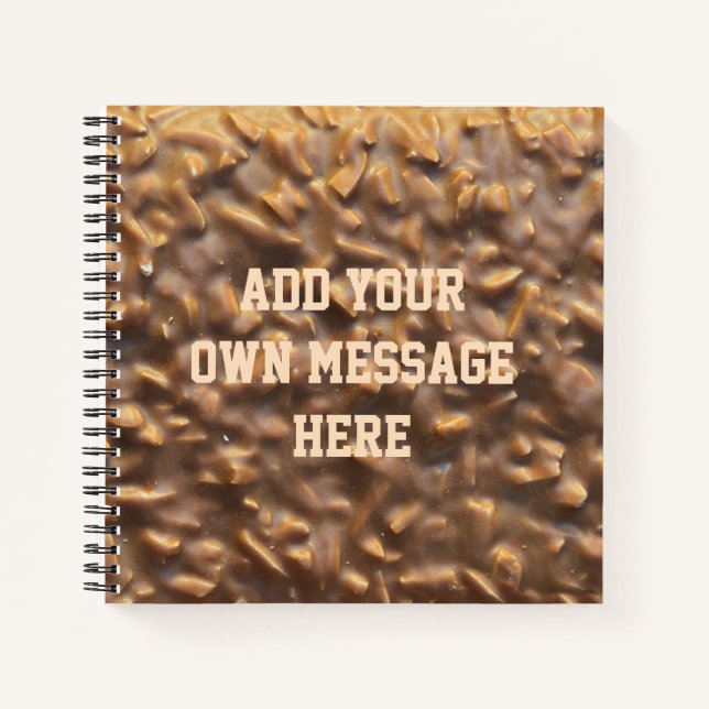 Carnet Custom Chunky Chocolate Custom Text (Devant)