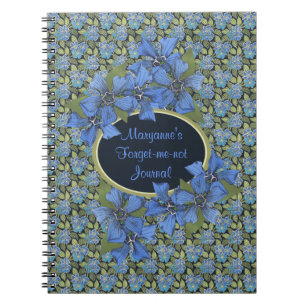 Carnet Custom Forget-me-not Wildflower