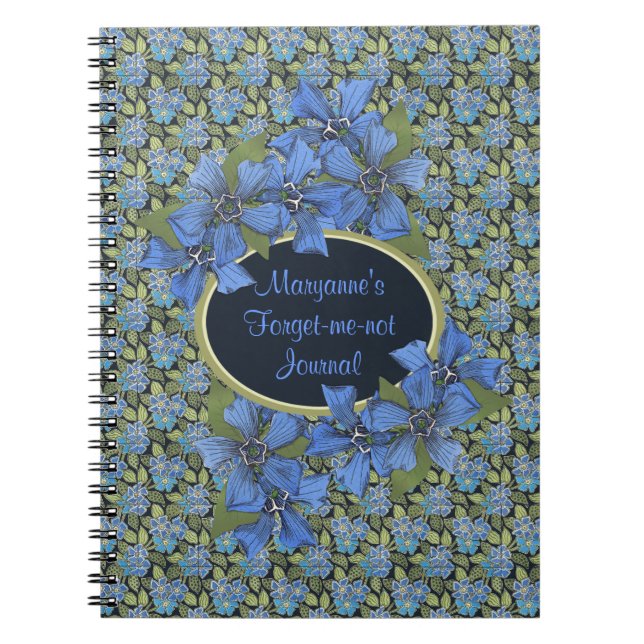 Carnet Custom Forget-me-not Wildflower (Devant)
