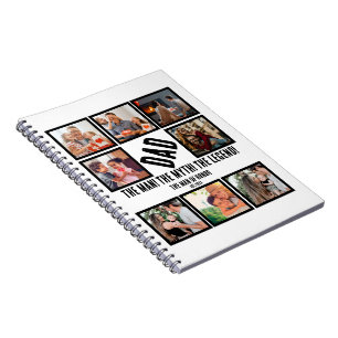 Carnet Custom Funny Fête des pères Papa cadeau 8 Photo Co