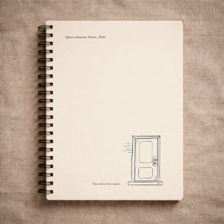 Carnet Custom Introvert Gift Quiet Solitude Closed Door