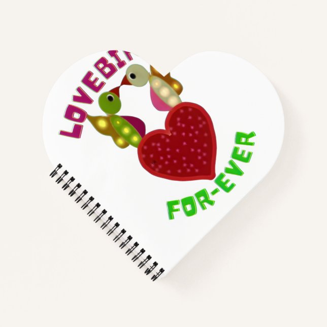 Carnet Custom Lovebirds Heart Gift Classic Playing Cards (Devant)