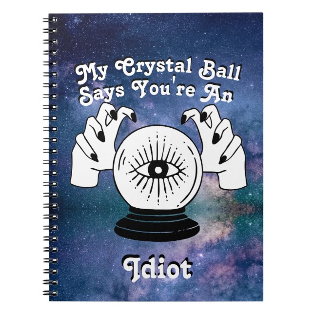 Carnet Custom My Crystal Ball Dit... Agenda (Devant)