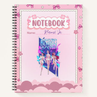 Carnet Custom Name Cute Pink Kpop Inspired Notebook 
