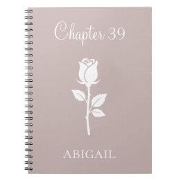 Carnet Custom New Chapter June Rose Birth Flower