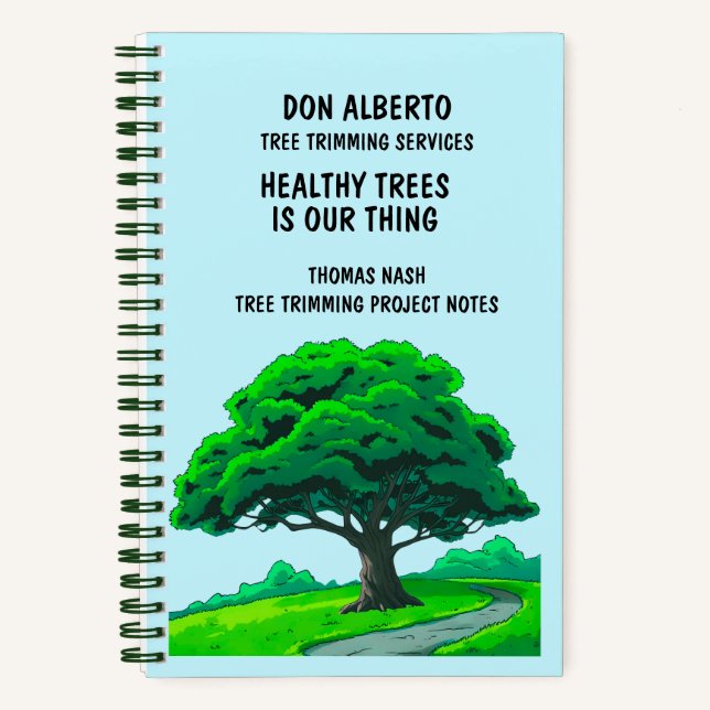 Carnet Custom Oak Tree | Tree Trimming Service (Recto)