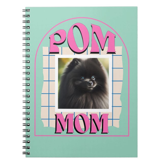 Carnet Custom Photo Pom Dog Mom Shirt Pomeranian Owner (Devant)
