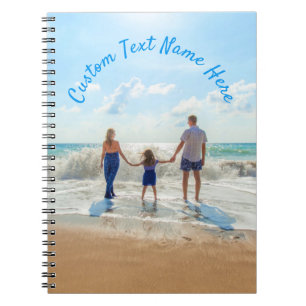 Carnet Custom Photo Text Name Notebook Your Family Photos