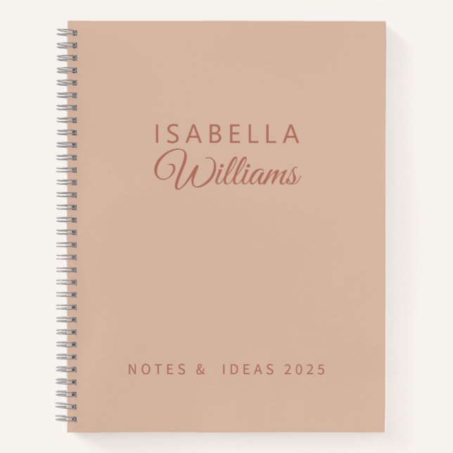 Carnet Custom Professional Notebook Modern Pink (Devant)