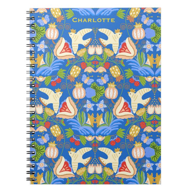 Carnet Customisé coloré mignon fruité floral (Devant)
