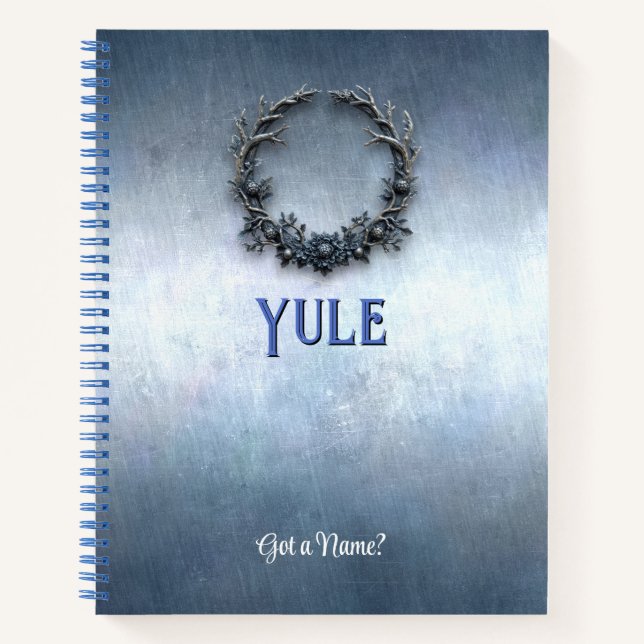 Carnet Customizable 8.5x11 Yule Winter Solstice Notebook (Devant)