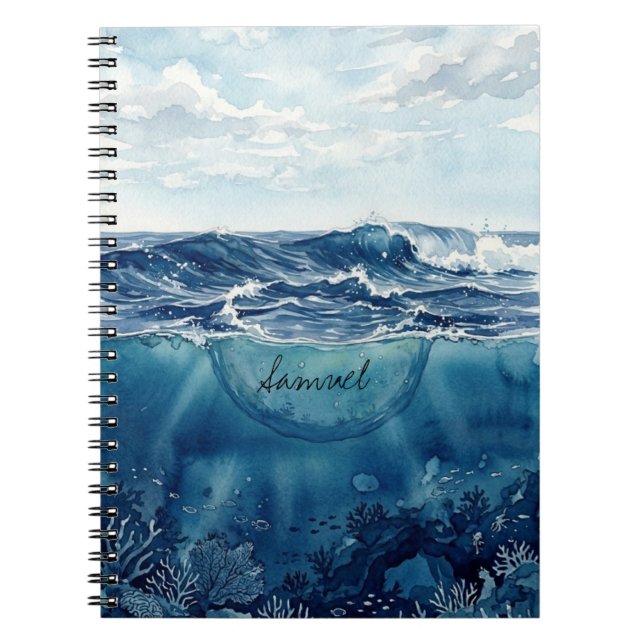 Carnet Customizable Ocean (Devant)