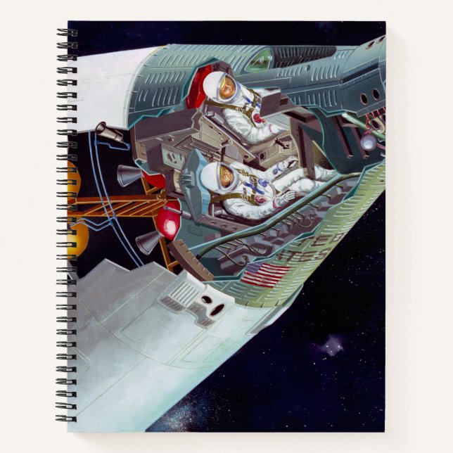 Carnet Cutaway Un Appareil Spacecraft Gemini À Deux Perso (Devant)