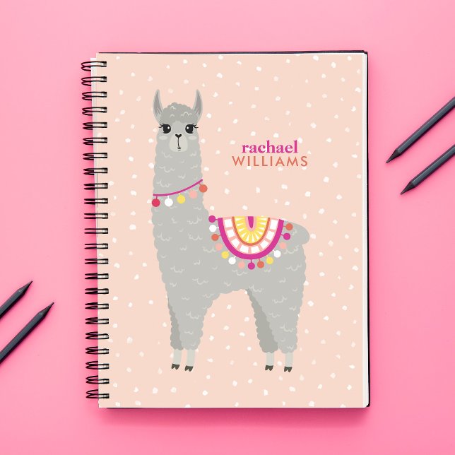 Carnet Cute Alpaca Personnalisé (Créateur téléchargé)