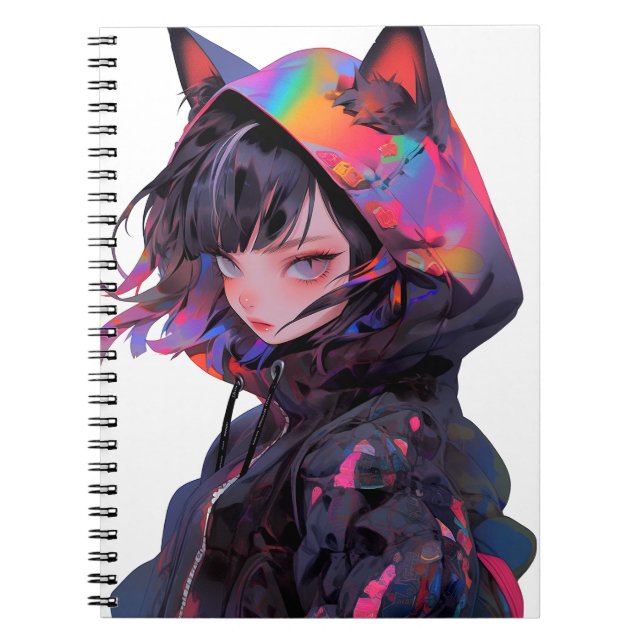 Carnet Cute Anime Catgirl (Devant)