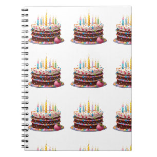 Carnet Cute Anniversaire Cake Candres Design Carrelé