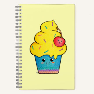 Carnet Cute as a Cupcake, dessin de Kawaii