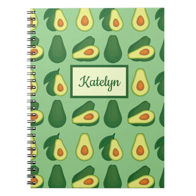 Carnet Cute Avocado Lover Green (Devant)
