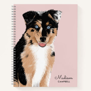 Carnet Cute Berger Australien Chien Chien Chien Chien   N
