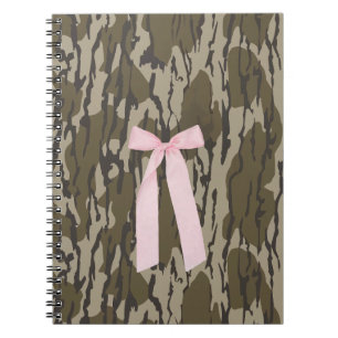 Carnet Cute Bottomland Camo rose plastique esthétique rub