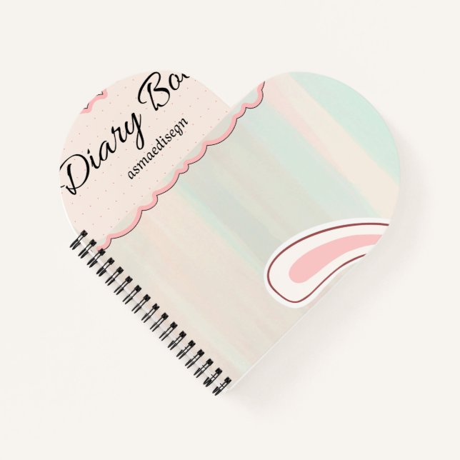 Carnet cute bunny diary notebook,  (Devant)
