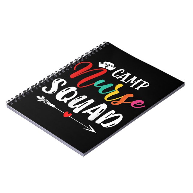 Carnet Cute Camp Nurse Squad Funny Nurses Correspondance (Côté gauche)