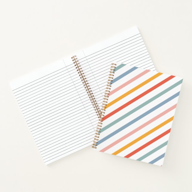 Carnet Cute Candy Striped Diagonal (Intérieur)