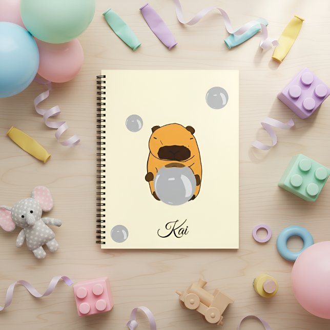 Carnet Cute Capybara Notebook – A Gentle Design for Kids (Créateur téléchargé)